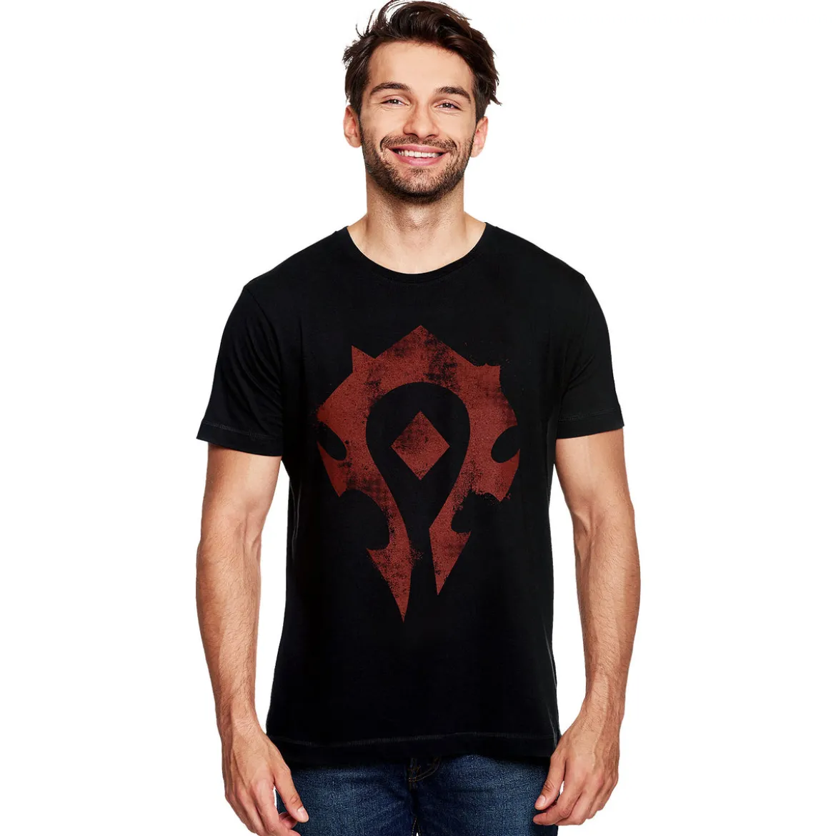 World of Warcraft - Horde Spray Logo T-Shirt schwarz