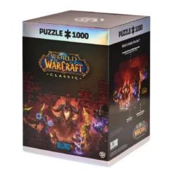 World of Warcraft - Onyxia Puzzle mit Logo Stoffbeutel