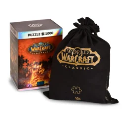 World of Warcraft - Ragnaros Puzzle mit Logo Stoffbeutel