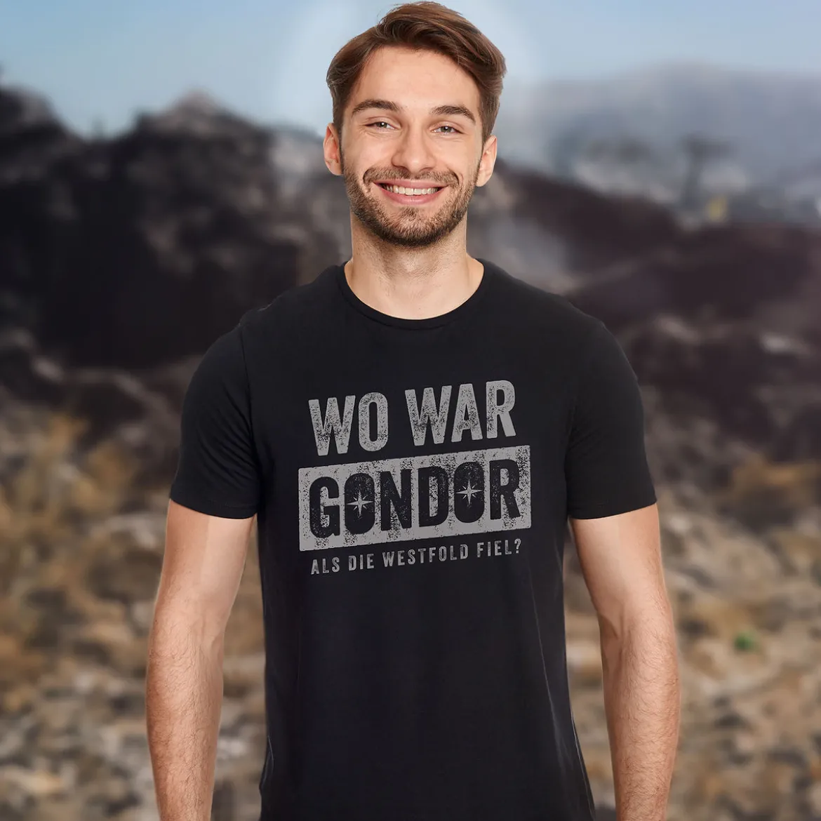 Wo war T-Shirt für Der Herr der Ringe Fans schwarz