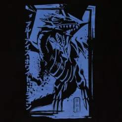 Yu-Gi-Oh! - Blauäugiger Weißer Drache Kapuzenjacke schwarz