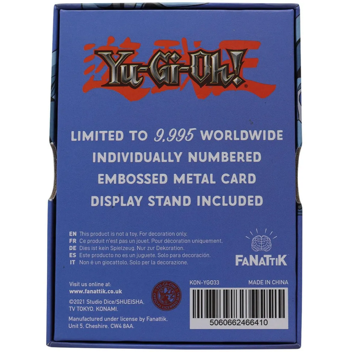 Yu-Gi-Oh! Replik Karte Blue Eyes Toon Dragon Limited Edition