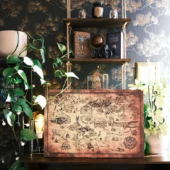 Zelda - Hyrule Karte Wandbild Holz
