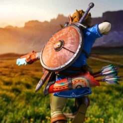 Zelda - Link Breath of the Wild Figur mit Diorama