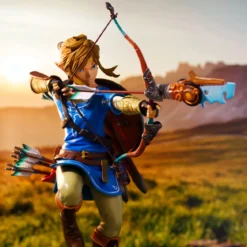 Zelda - Link Breath of the Wild Figur mit Diorama