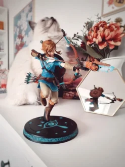 Zelda - Link Breath of the Wild Figur mit Diorama
