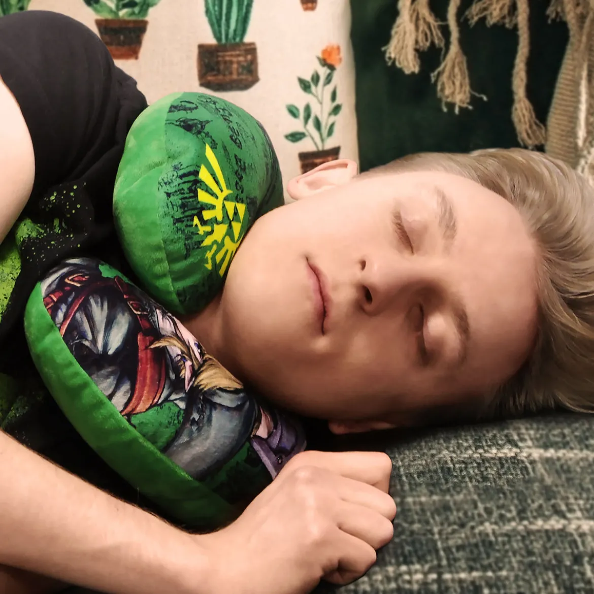 Zelda - Link Nackenkissen grün