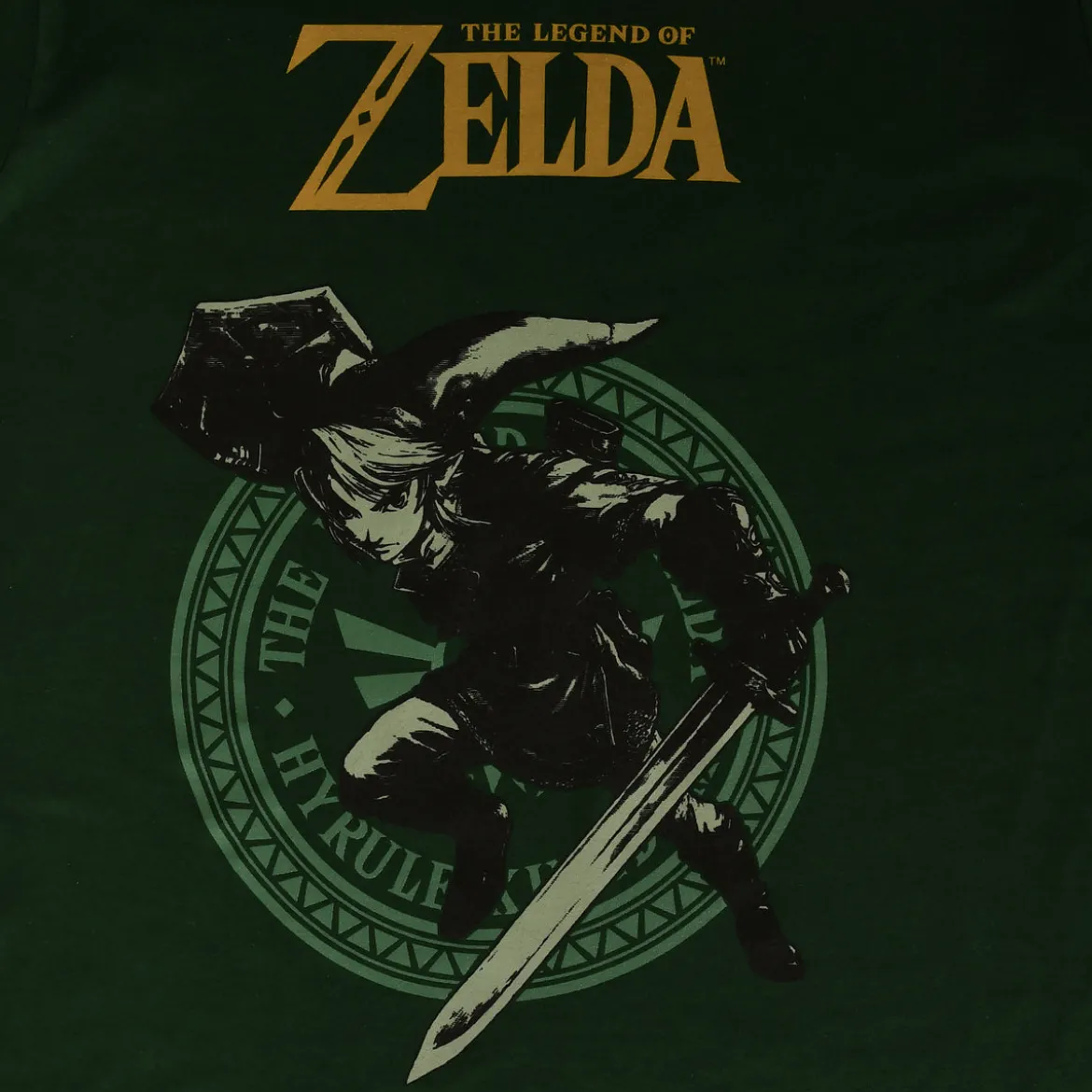 Zelda - Link Pose T-Shirt grün