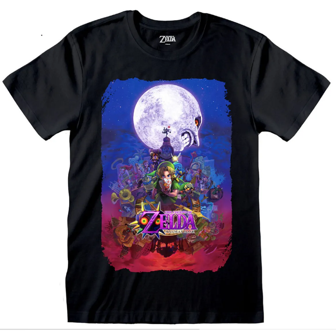 Zelda - Link Poster T-Shirt schwarz