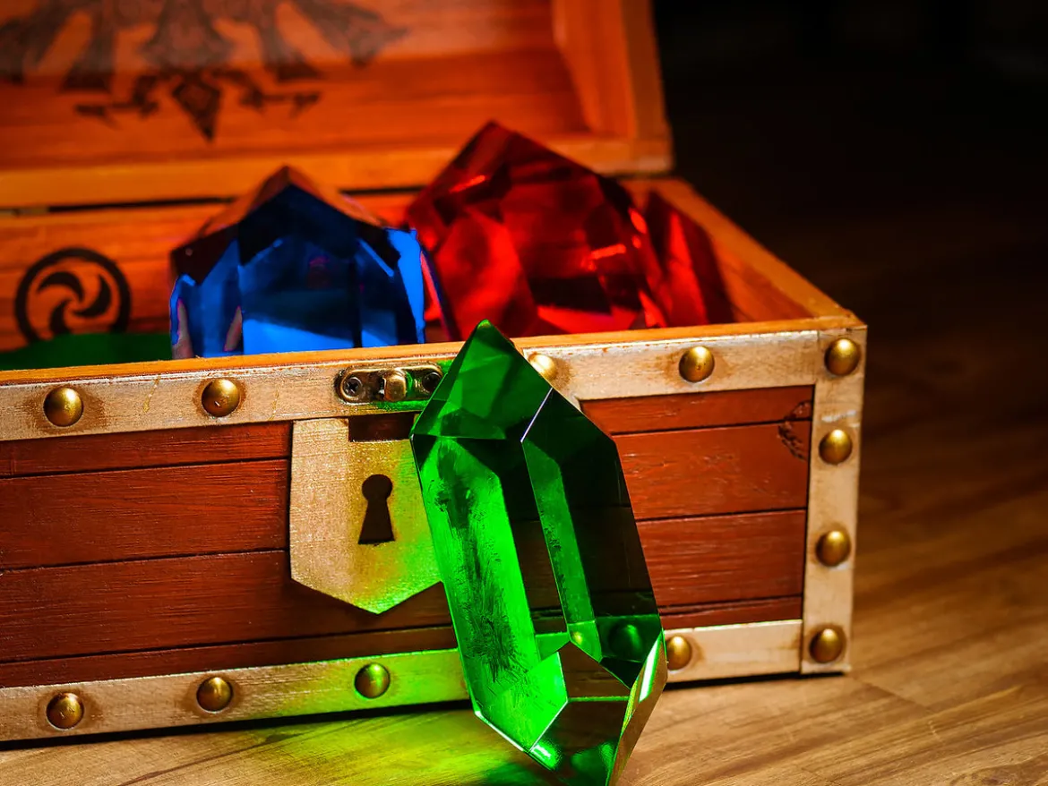 Zelda - Rubin Schatztruhe mit Game Sound