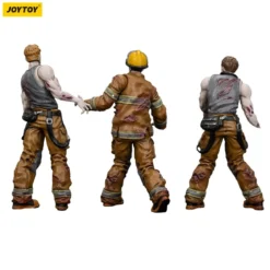 Zombie Dark Source Actionfiguren 3er-Pack Firefighters 8 cm