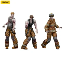Zombie Dark Source Actionfiguren 3er-Pack Firefighters 8 cm