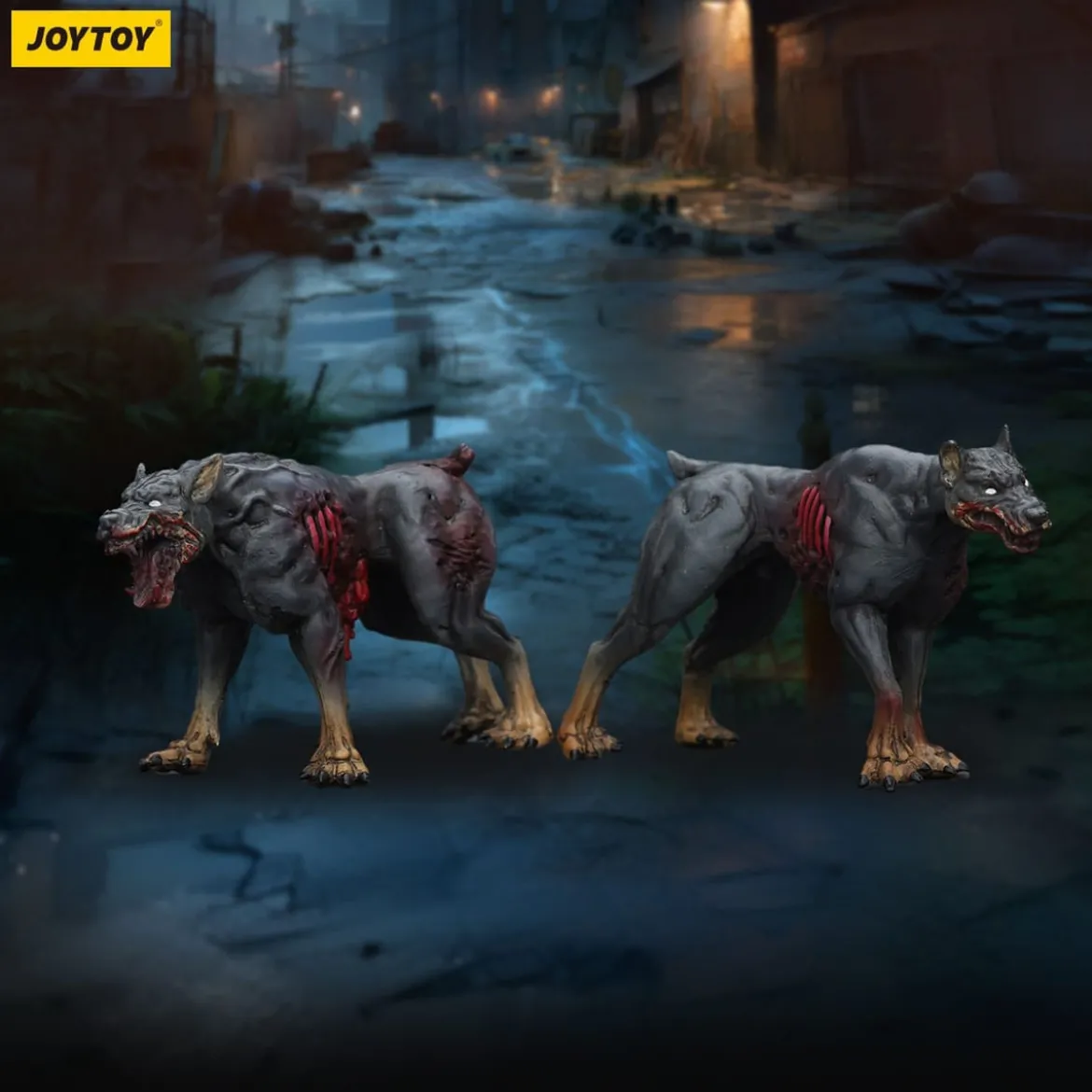 Zombie Dark Source Actionfiguren 2er-Pack Police Dogs 8 cm