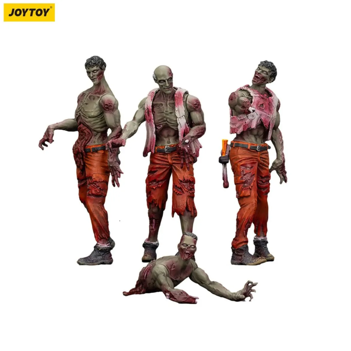Zombie Dark Source Actionfiguren 4er-Pack Mechanic Team 8 cm