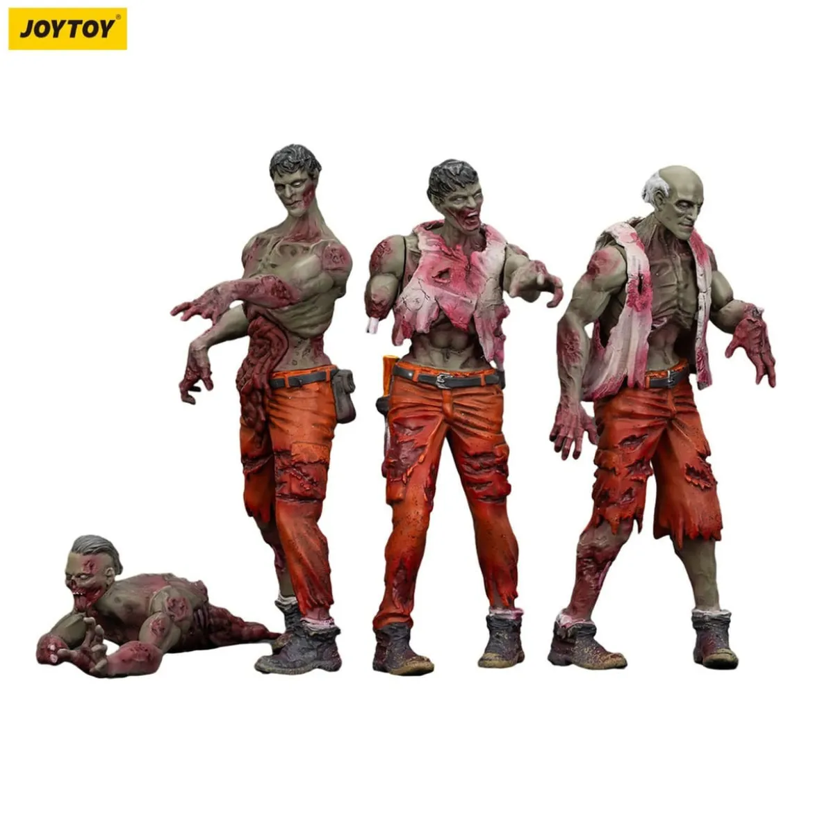 Zombie Dark Source Actionfiguren 4er-Pack Mechanic Team 8 cm