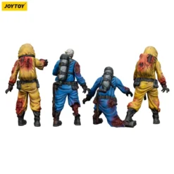 Zombie Dark Source Actionfiguren 4er-Pack Biochemical Lab Team 8 cm