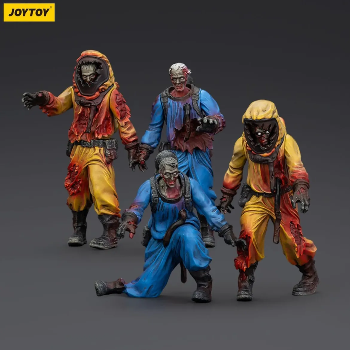 Zombie Dark Source Actionfiguren 4er-Pack Biochemical Lab Team 8 cm