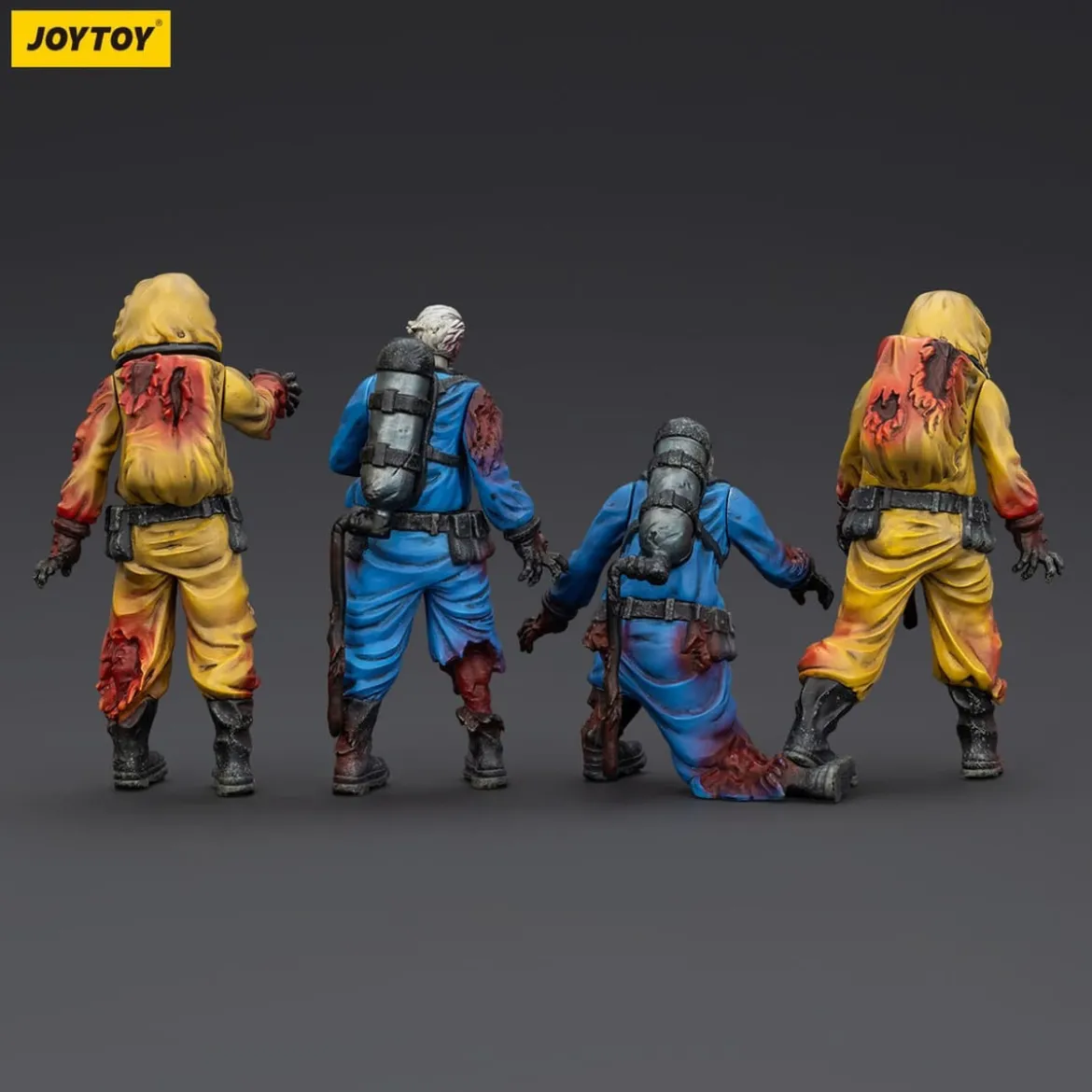 Zombie Dark Source Actionfiguren 4er-Pack Biochemical Lab Team 8 cm