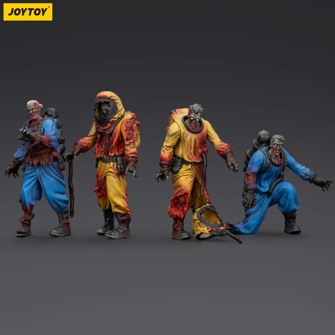 Zombie Dark Source Actionfiguren 4er-Pack Biochemical Lab Team 8 cm