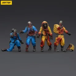 Zombie Dark Source Actionfiguren 4er-Pack Biochemical Lab Team 8 cm