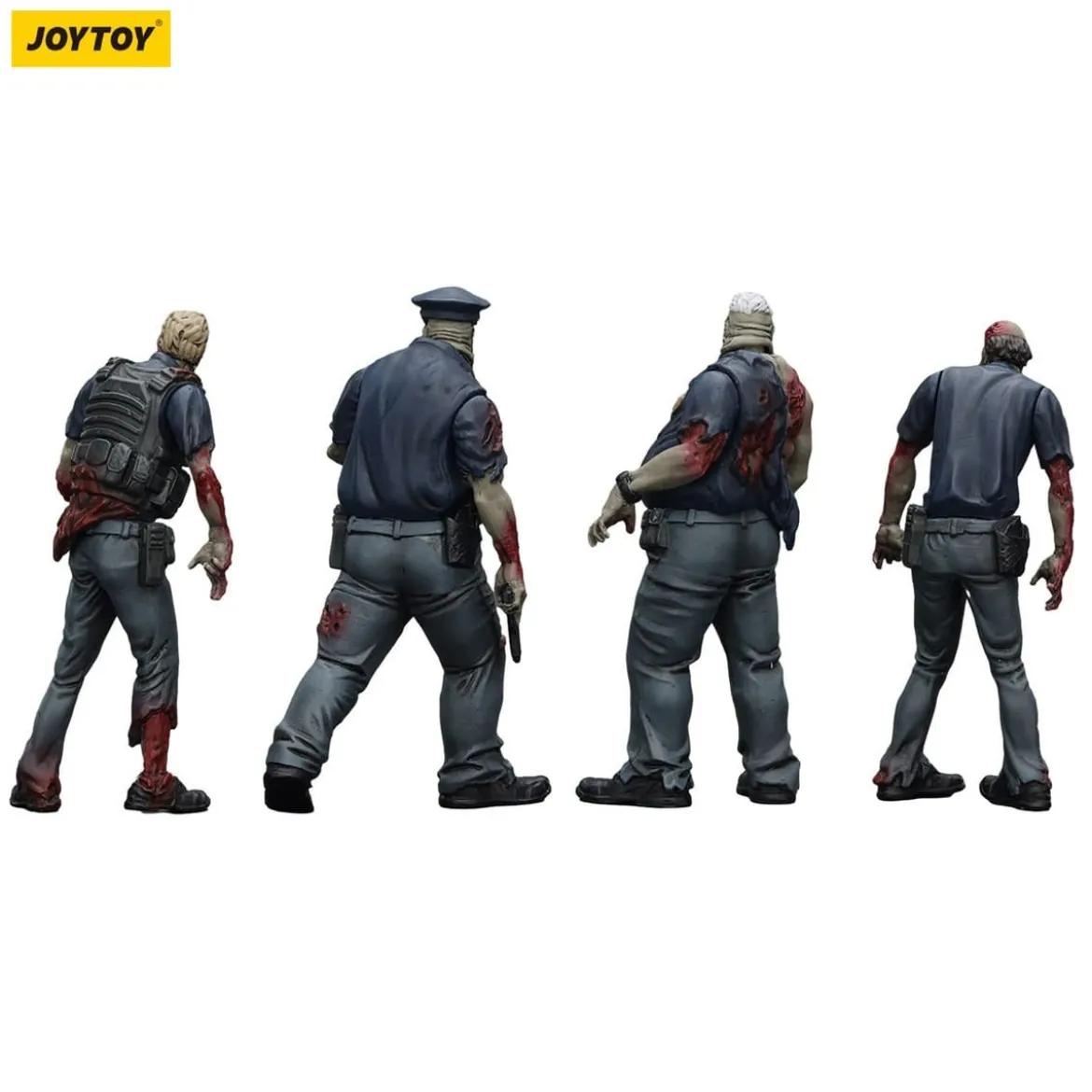 Zombie Dark Source Actionfiguren 4er-Pack Police (Male) 8 cm