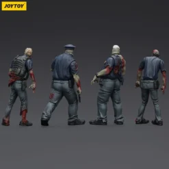 Zombie Dark Source Actionfiguren 4er-Pack Police (Male) 8 cm