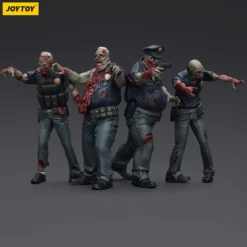 Zombie Dark Source Actionfiguren 4er-Pack Police (Male) 8 cm