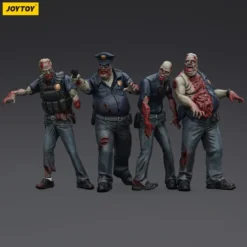 Zombie Dark Source Actionfiguren 4er-Pack Police (Male) 8 cm