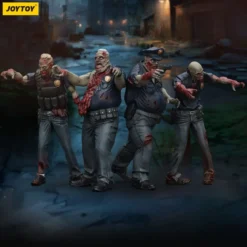 Zombie Dark Source Actionfiguren 4er-Pack Police (Male) 8 cm