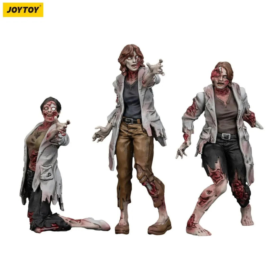 Zombie Dark Source Actionfiguren 3er-Pack Scientists (Female) 8 cm