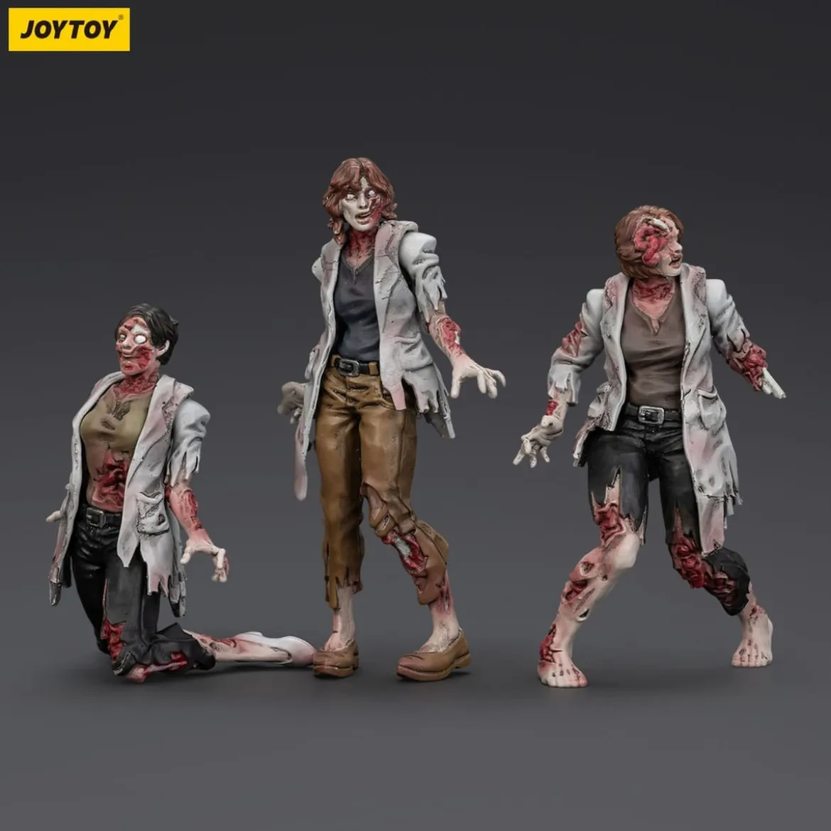 Zombie Dark Source Actionfiguren 3er-Pack Scientists (Female) 8 cm
