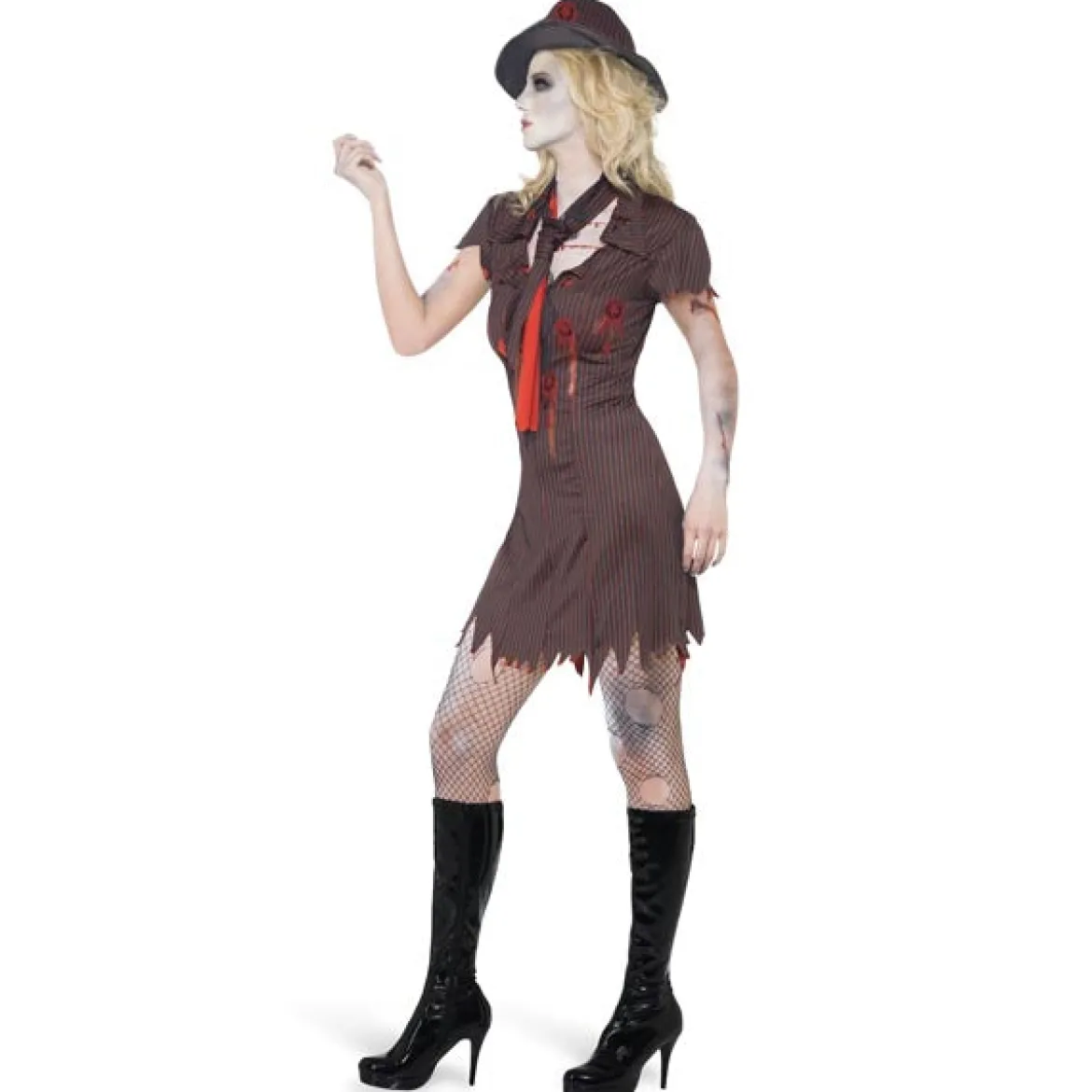 Zombie Gangsterbraut Kostüm