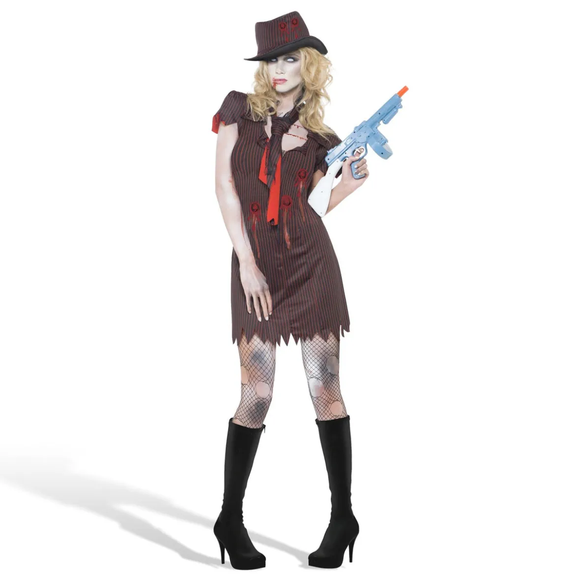 Zombie Gangsterbraut Kostüm