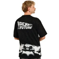 Zurück in die Zukunft - DeLorean Oversize T-Shirt schwarz