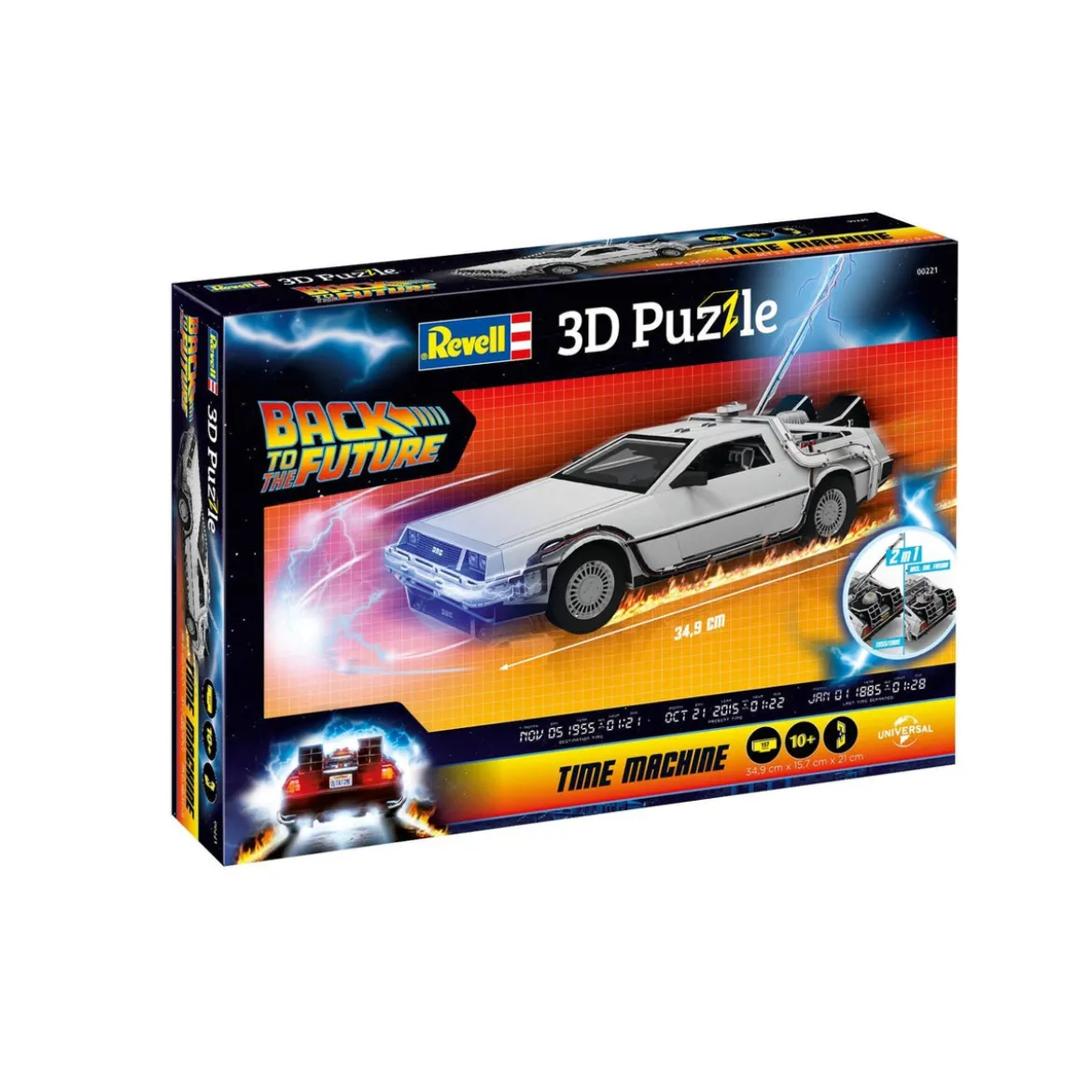 Zurück in die Zukunft 3D Puzzle Time Machine