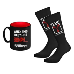 Zurück in die Zukunft - Flux Capacitor Socken und Tasse Set