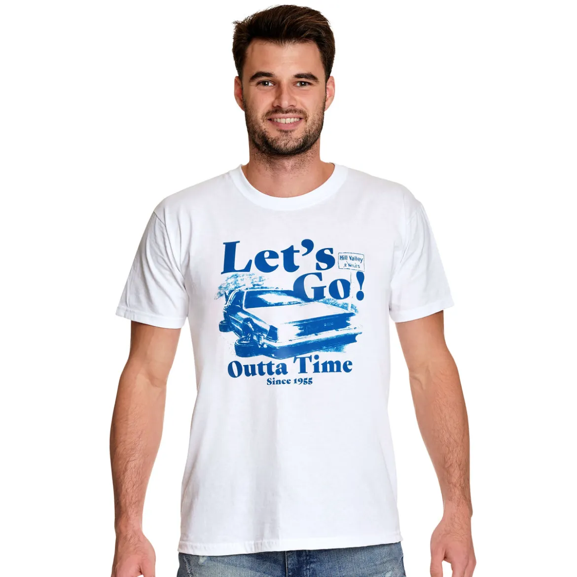 Zurück in die Zukunft - Let's Go T-Shirt weiß