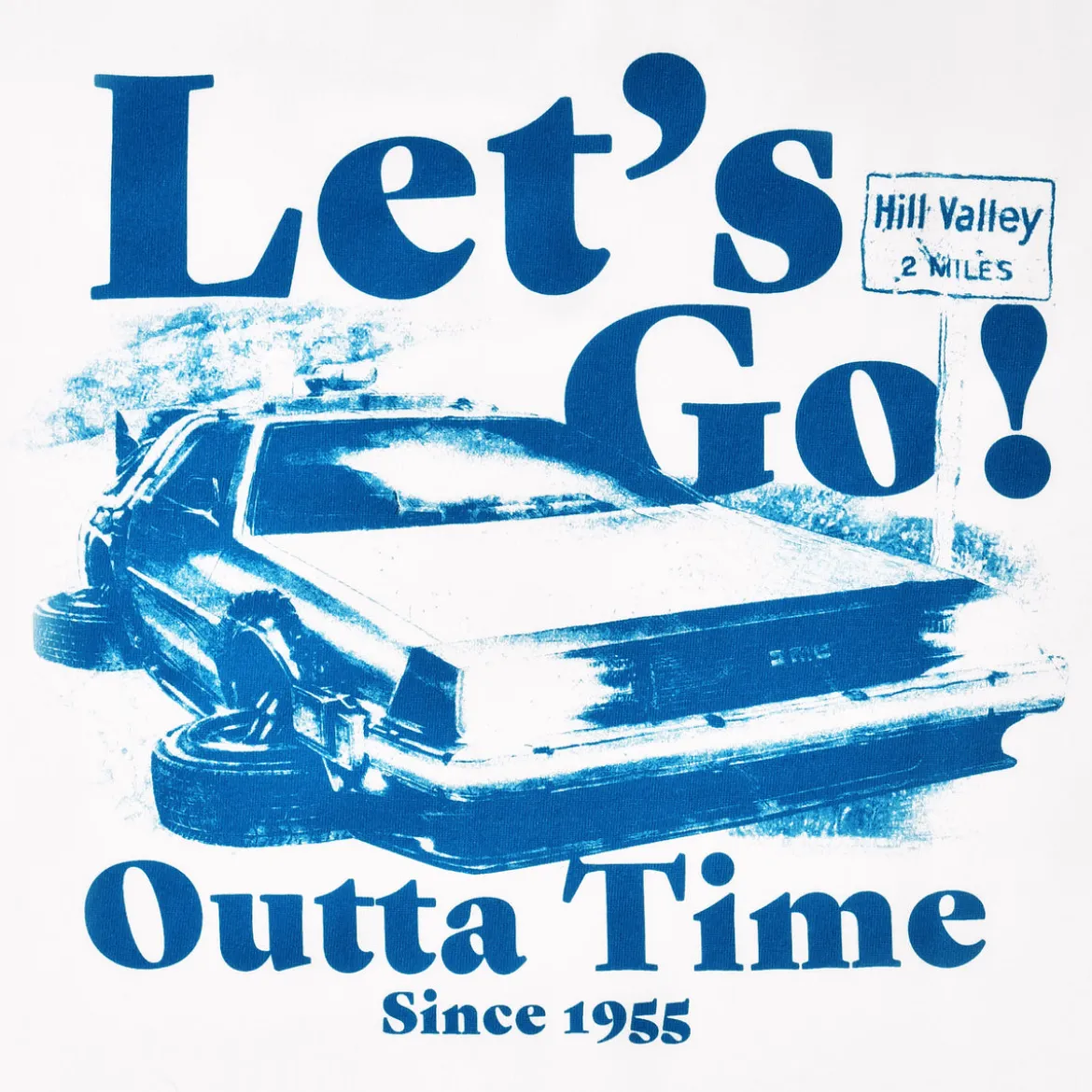 Zurück in die Zukunft - Let's Go T-Shirt weiß
